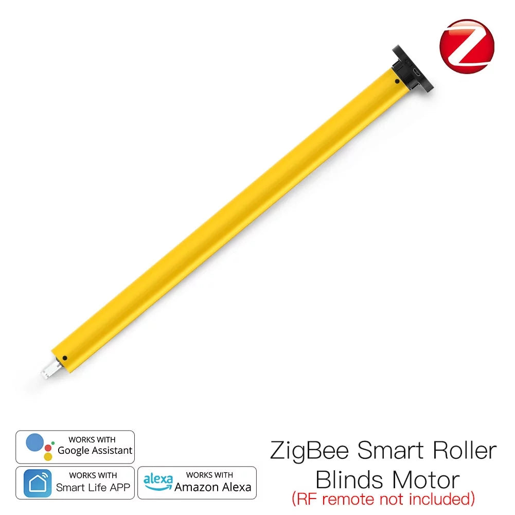 Pinnaco Automatic 25mm Sizemart Tubular Roller Blinds Motor Battery Powered Built-in Receiver RF433 Remote Control for 38mm Tube