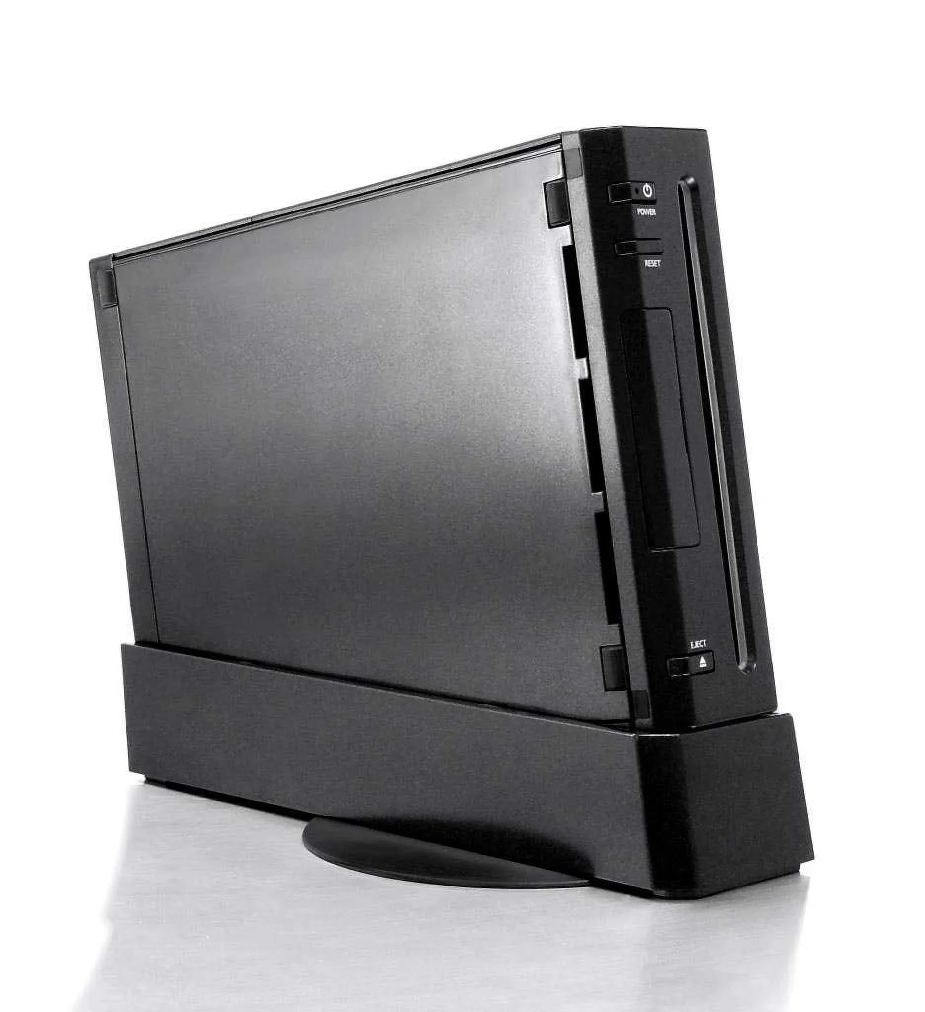 Nintendo Wii Black Gaming Console With 2 Red Gaming Controller + HDMI Cable BOLT AXTION Bundle Like New