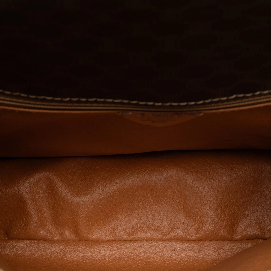 Pre-Owned Authenticated Celine Macadam Crossbody Bag Coated Canvas Fabric Brown Unisex (Good)