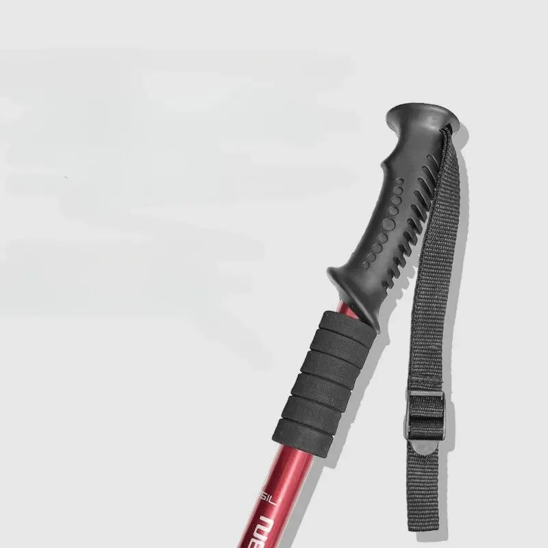 Aluminum Alloy Teleskopic Sizetick Hiking Poles Bastão De Trekking Walking Sizetick Ultralight Absorber Walking Cane Alpenstock