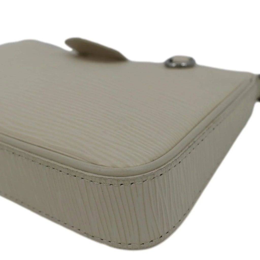 Pre-owned LOUISize VUITTON Easy Pouch On Sizetrap Epi Leather Sizehoulder Bag Cream