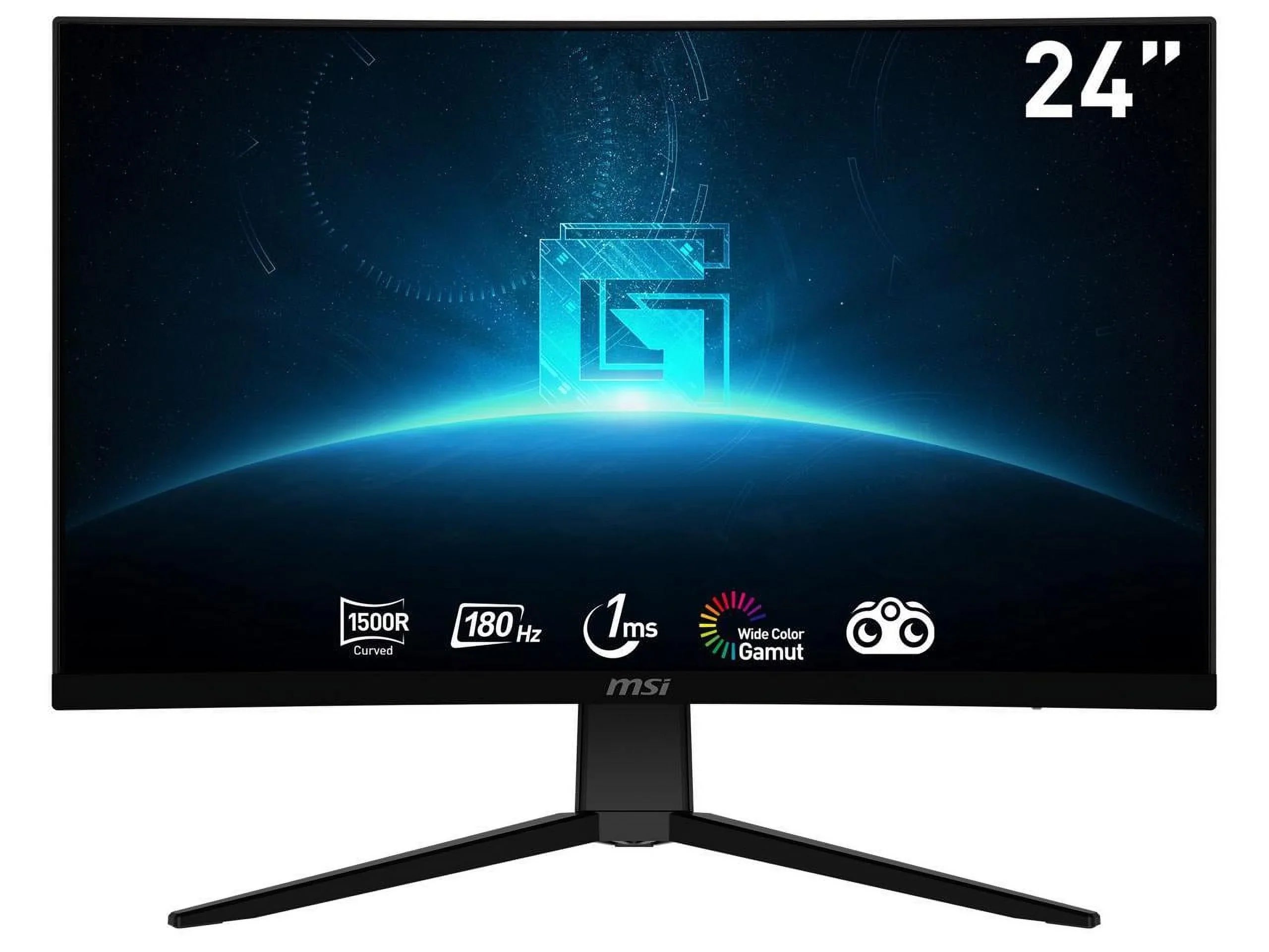 MSizeI G2422C, 24" Curved Gaming Monitor, 1920 x 1080 (FHD), VA, 1 ms, 170 Hz, FreeSizeync Premium, HDMI, DP Port, Tilt