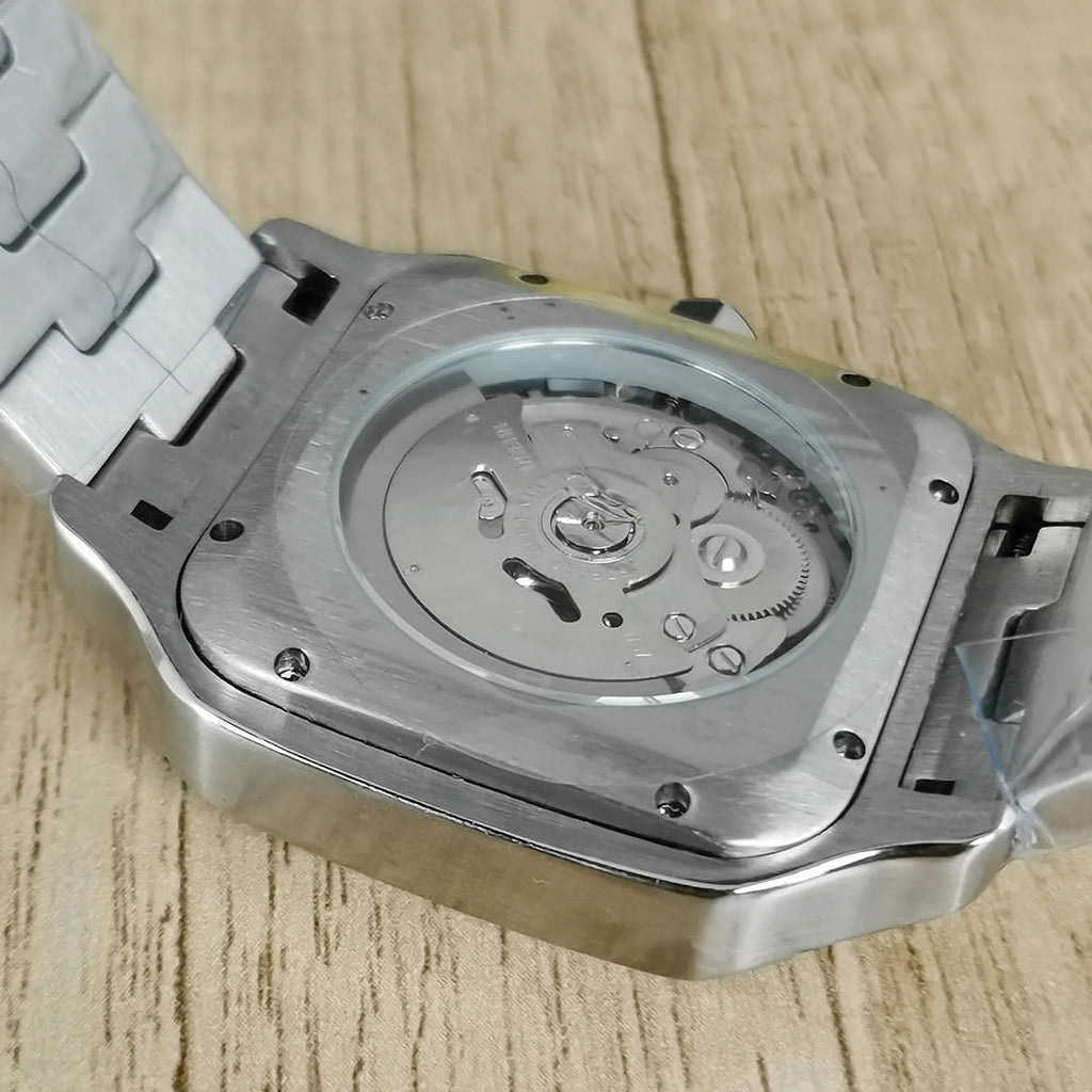 Sizequare Men's Watch Automatic NH35 Movement Mechanical Men's Watch 3ATM Waterproof 38MM