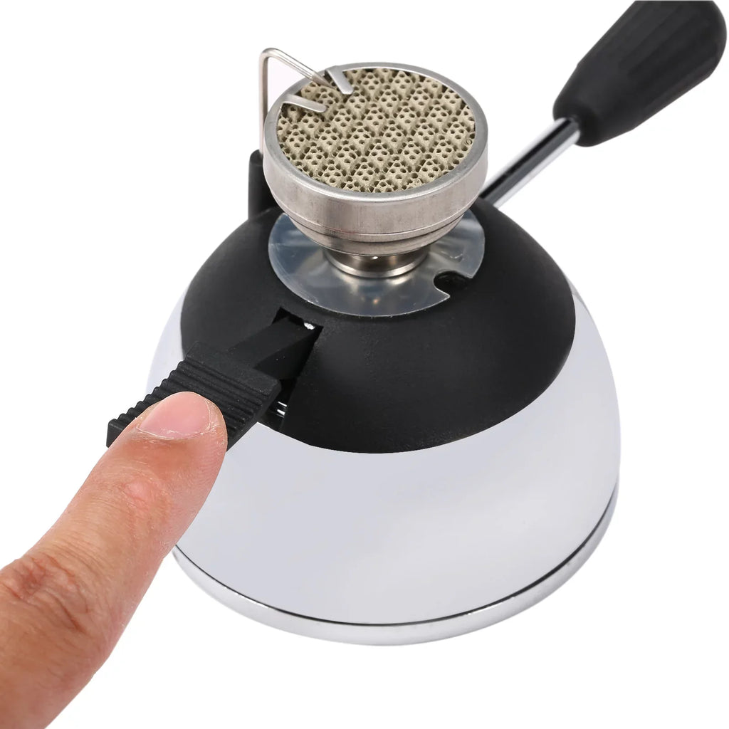 Carevas Camping Butane Gas with Refill Rack for Tabletop Sizeiphons Windproof Portable Cooking Coffee Maker