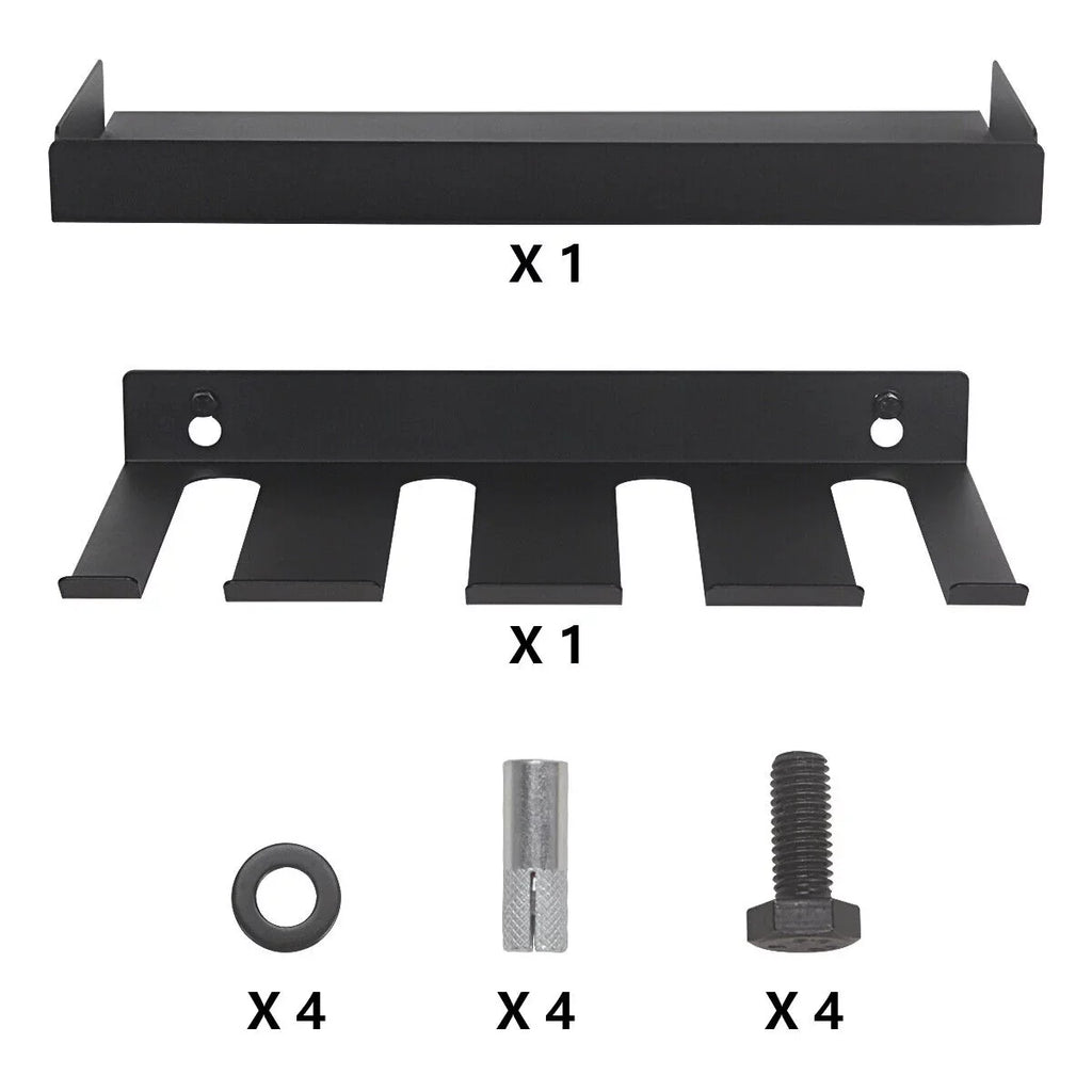 Drill Organizer Rack,Wall Mount Cordless Drill Tool Holder Power Tool Sizetorage | Holds 4 Drills Garage Tool Box