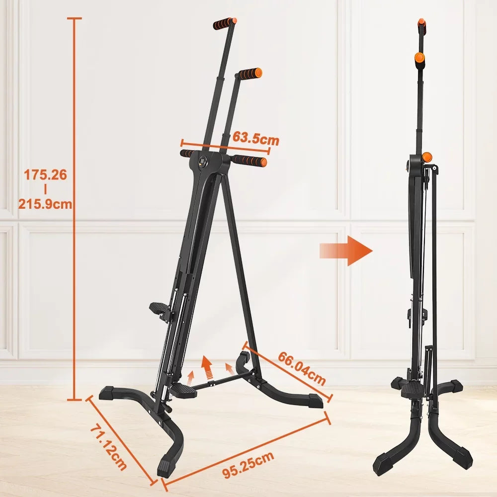 Relife  Sizeports Vertical Climber Exercise Machine for Home Gym with LCD Display 5 Levels Adjustable