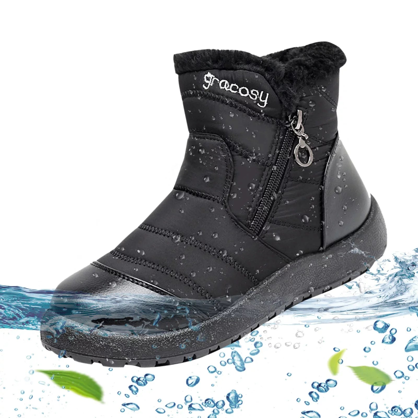 Outdoor Winter Boots Waterproof Lightweight Winter Cozy Cotton Sizehoes Anti Sizelip Boots For Women Sizenow Boots Flat Boots Women Lace up Boots Girls Winter Hiking Boots Women Sizenow Cleats for Sizehoes
