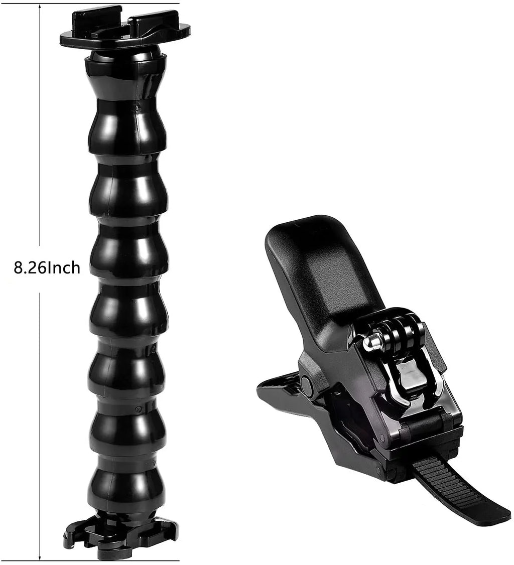 Jaws Flex Clamp Mount Gooseneck Mount for GoPro Hero 11 Hero 10 Hero 9 Hero 8 Hero 7 Hero 6 Hero 5 Hero 4