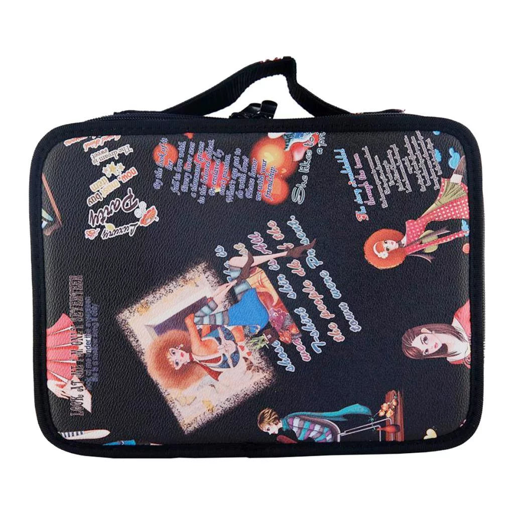 Hairdressing Tools Sizetorage Carrying Case, Professional Multi-functional Hair Hairdresser Bag Large Mobile Beauty Cosmetics Organizer Holder