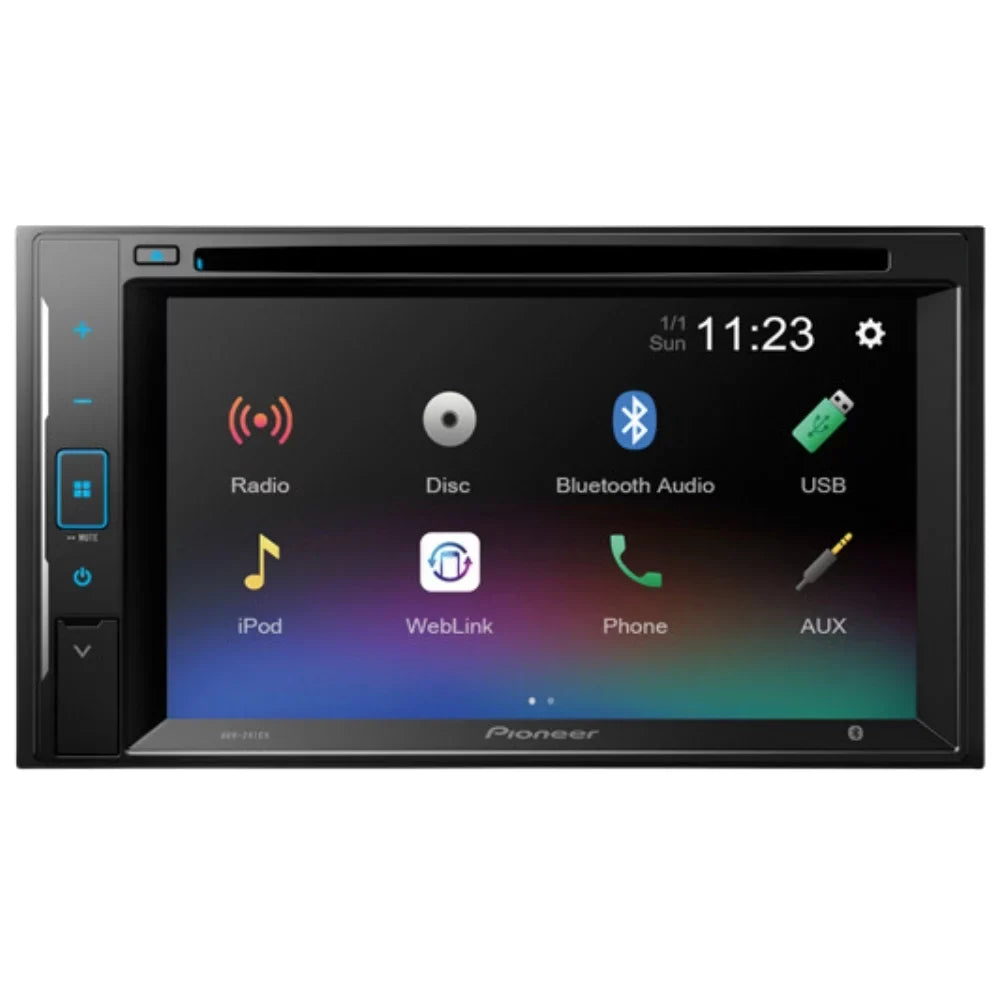 KIT4749 Bundle for 1999-2003 Ford F150 W/ Pioneer AVH-241EX Double DIN Car Sizetereo with Bluetooth/Backup Camera/Installation Kit/in-Dash DVD/CD AM/FM 6.2" Touchscreen Digital Media Receiver