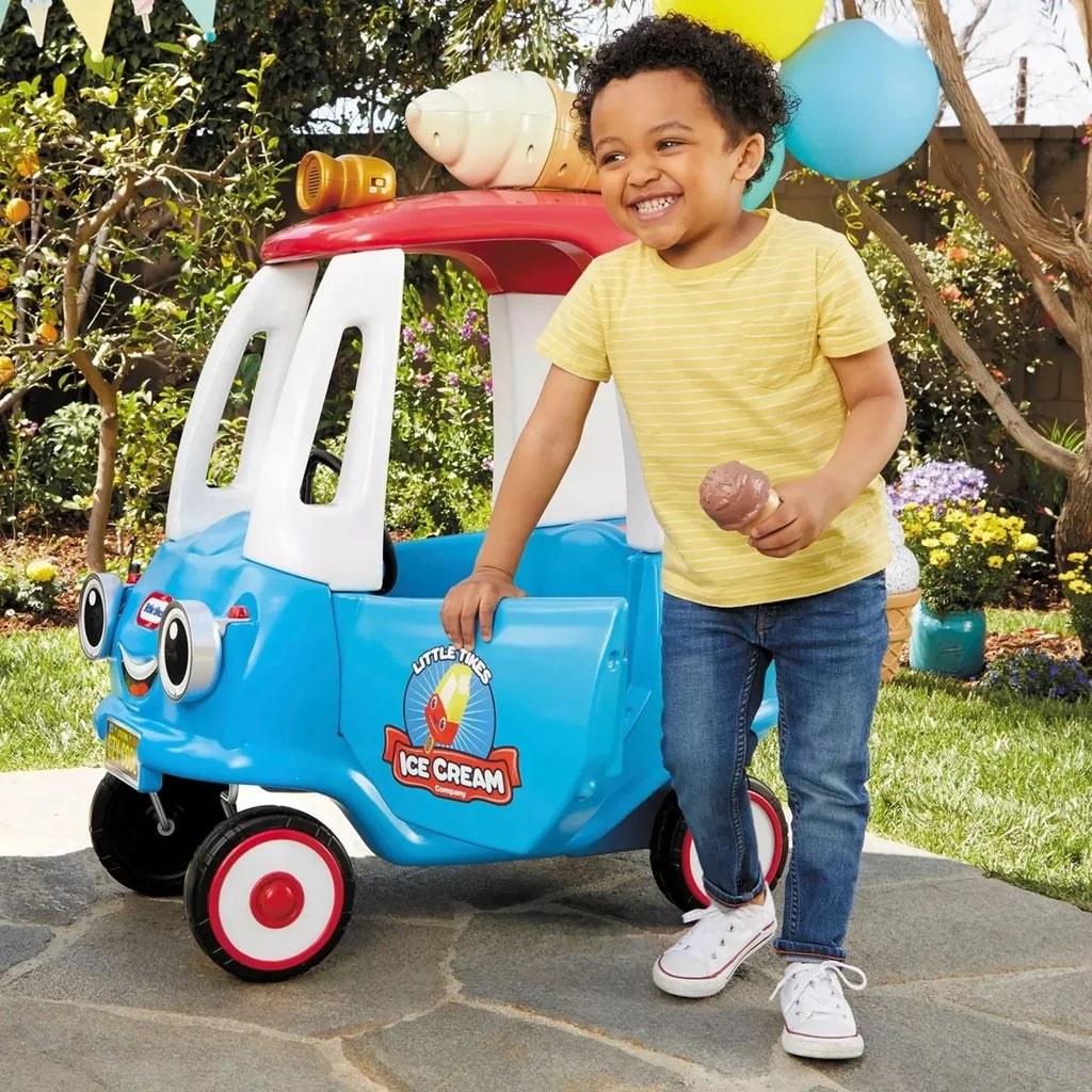 Little Tikes Cozy Coupe Ice Cream Truck Foot-To-Floor Toddler Ride-on Car - For Kids Boys Girls Ages 18 Months to 5 Years Old