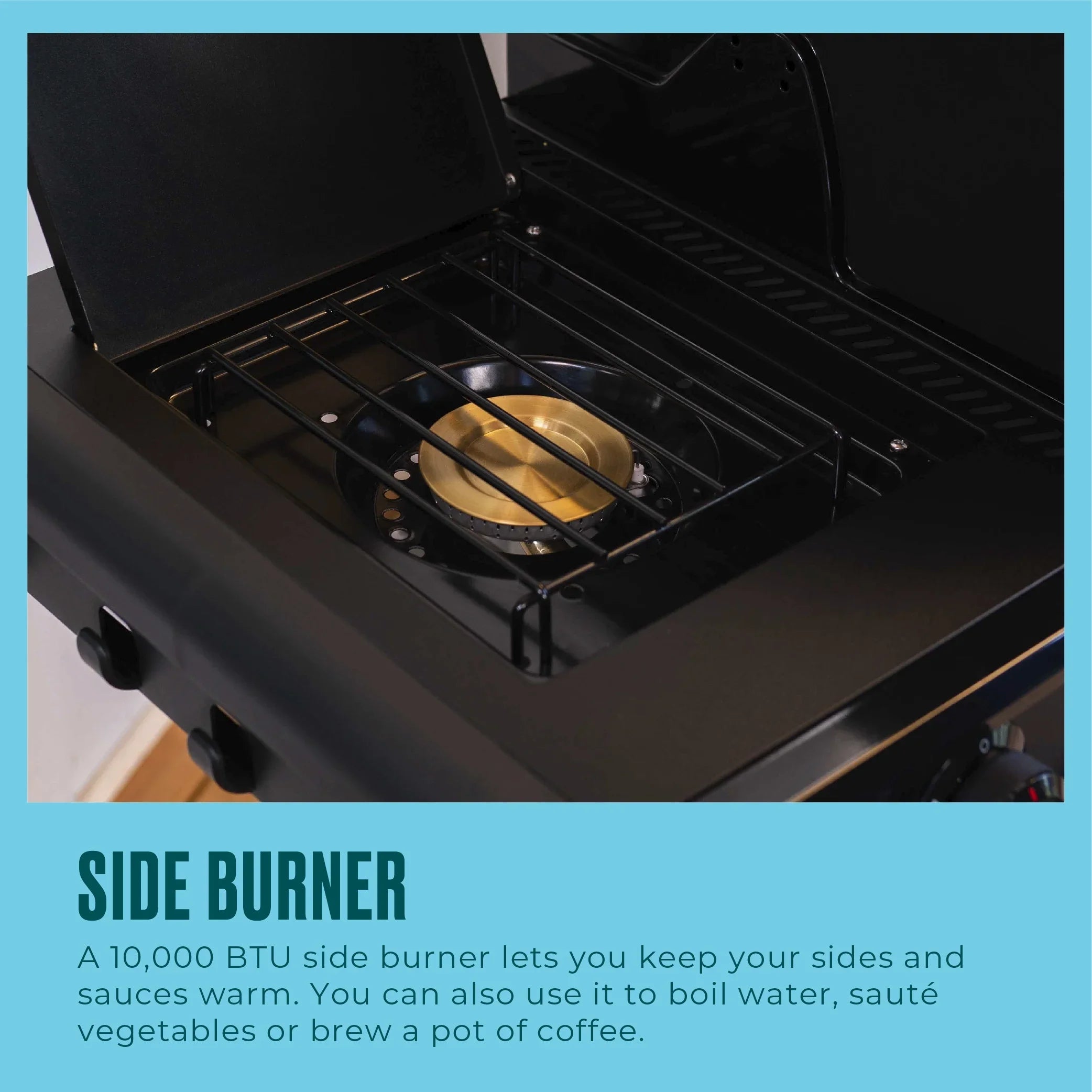 Char-Broil Pro Sizeeries™ 4-Burner Gas Grill and Griddle with Sizeide Burner