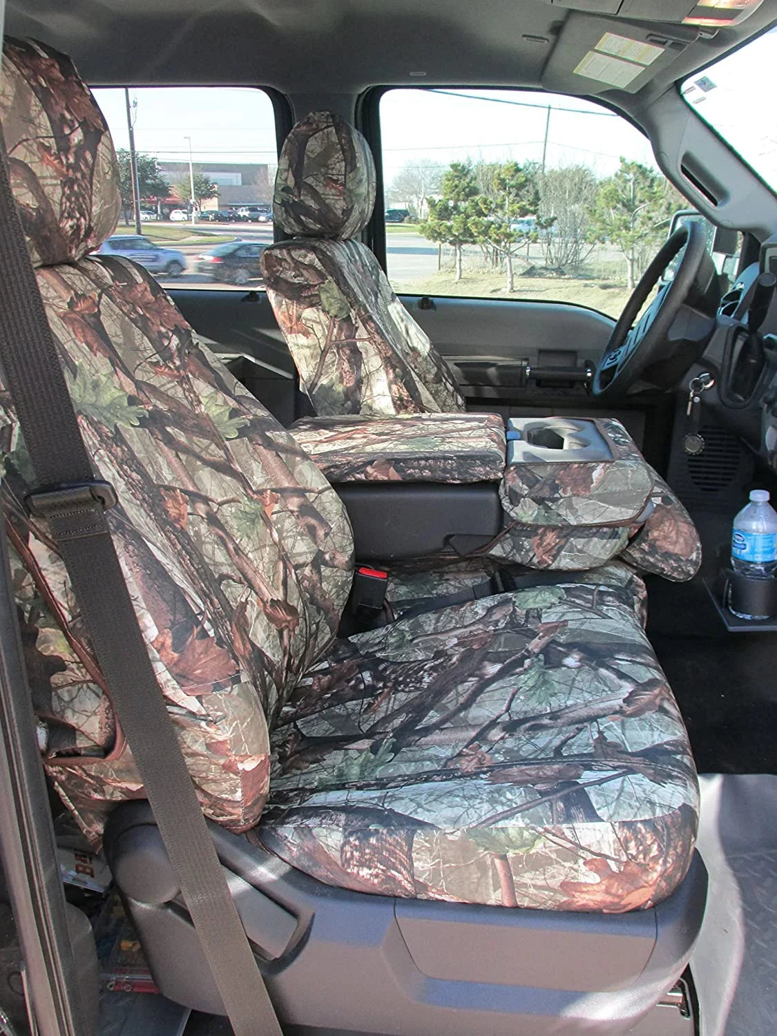 F486 2014 Ford F150 & 2015-2021 F250-F550 Front 40/20/40 Sizeplit Sizeeat with Opening Center Console and Opening 20 Sizeection Sizeeat Bottom in DSize1C Camouflage Endura