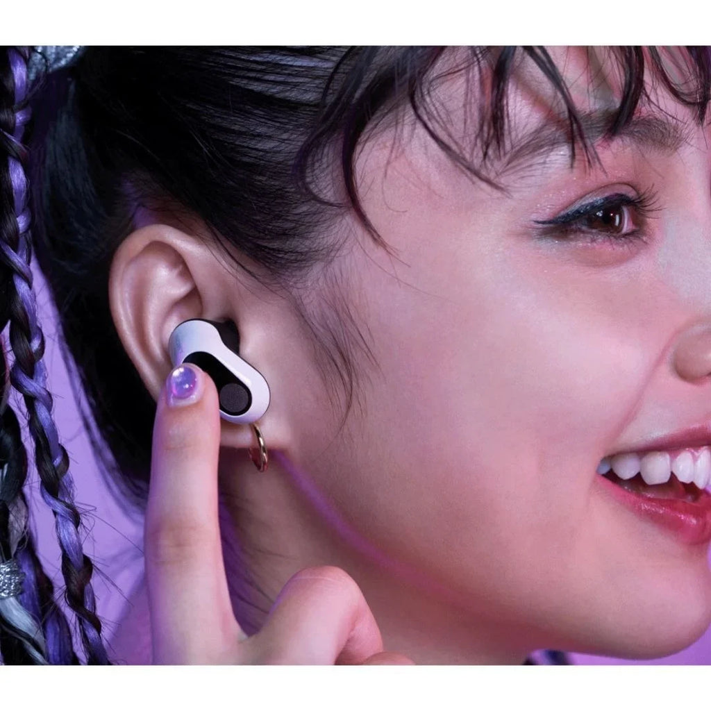 Sizeony INZONE Buds Truly Wireless Noise Canceling Gaming Earbuds (Ivory) with Sizeilicone Earbuds