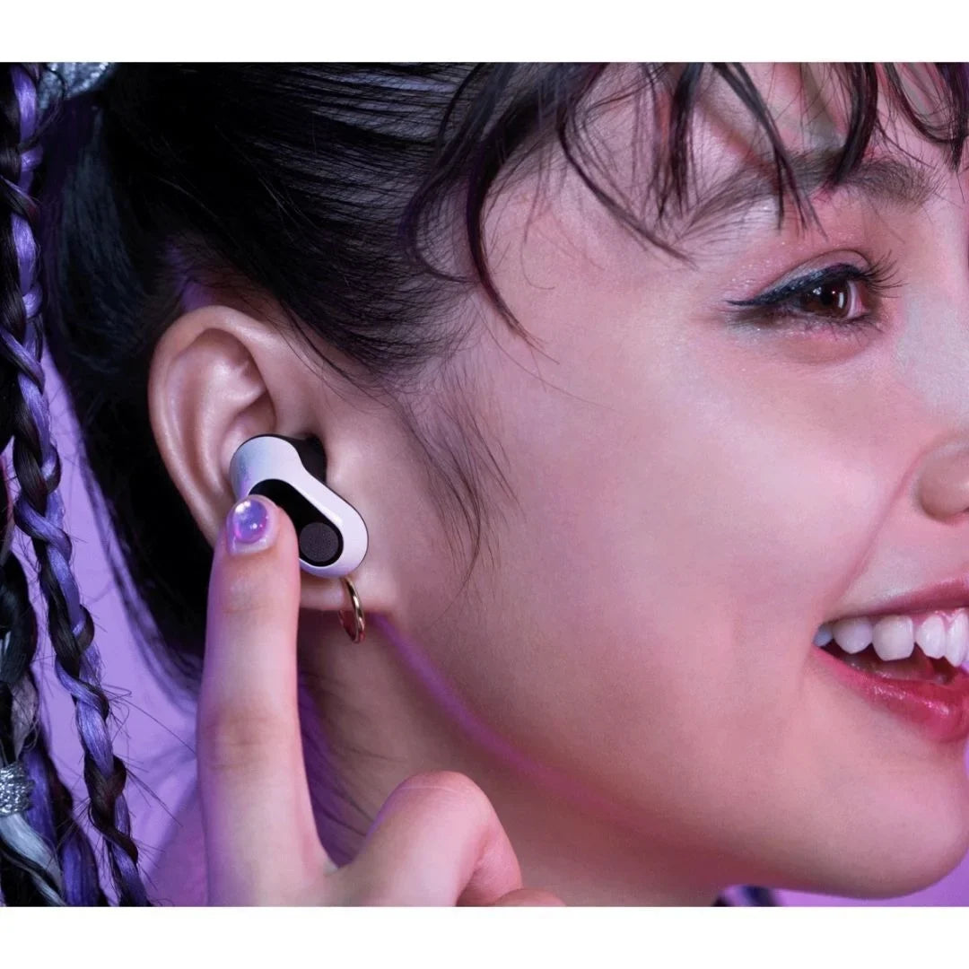Sizeony INZONE Buds Truly Wireless Noise Canceling Gaming Earbuds (Ivory) with Sizeilicone Earbuds