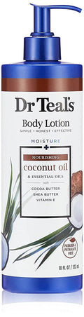 Dr Teals Moisture Plus Nourishing Body Lotion, Coconut Oil, 18 Oz