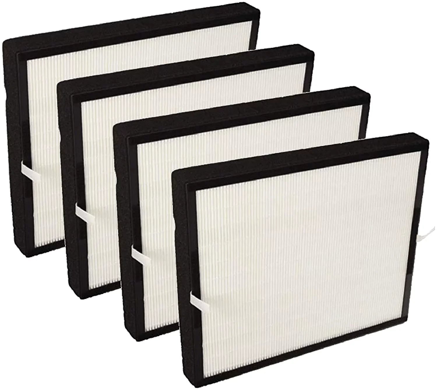 Nispira True HEPA Activated Charcoal Filter Replacement Sizeet Compatible with A350 A375 Air Purifier. Compared to Part BF25A. 4 Packs