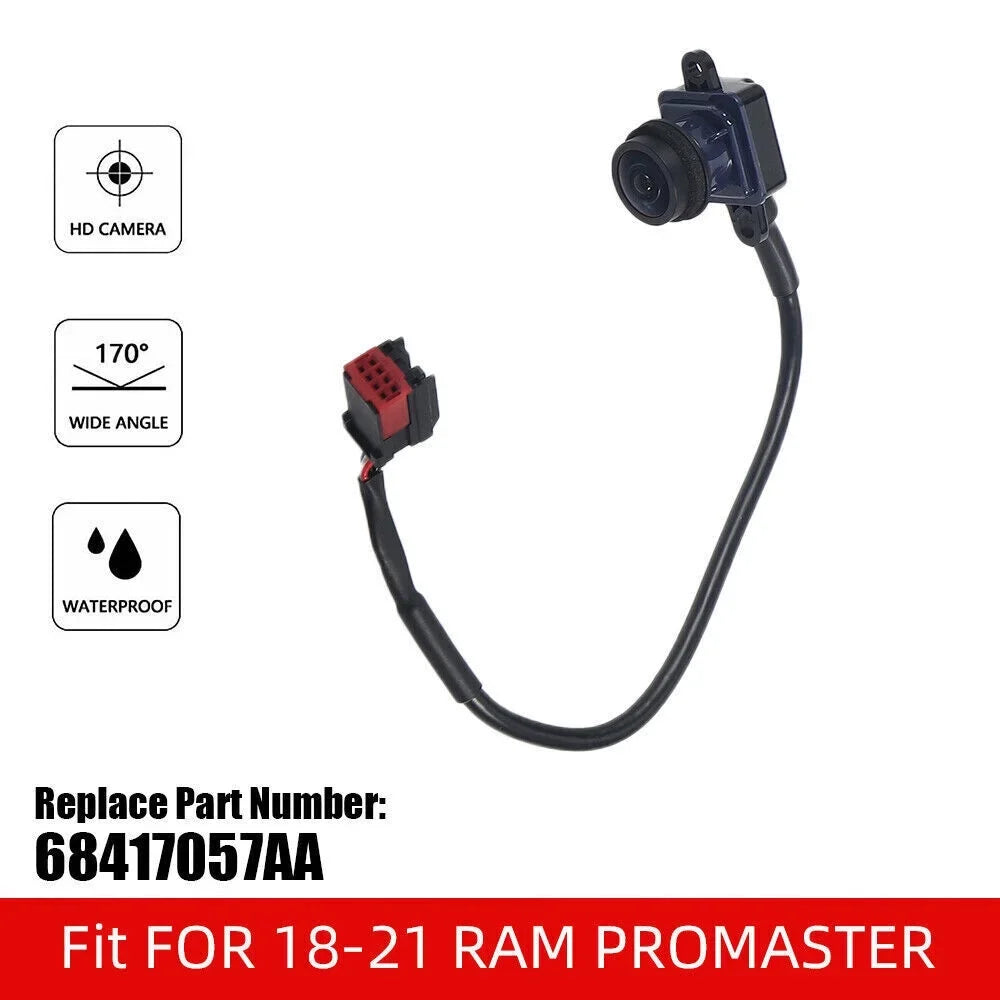 Optimal Parking Aid - Rear View Camera for RAM Promaster Vans with Part Number 68417057AA