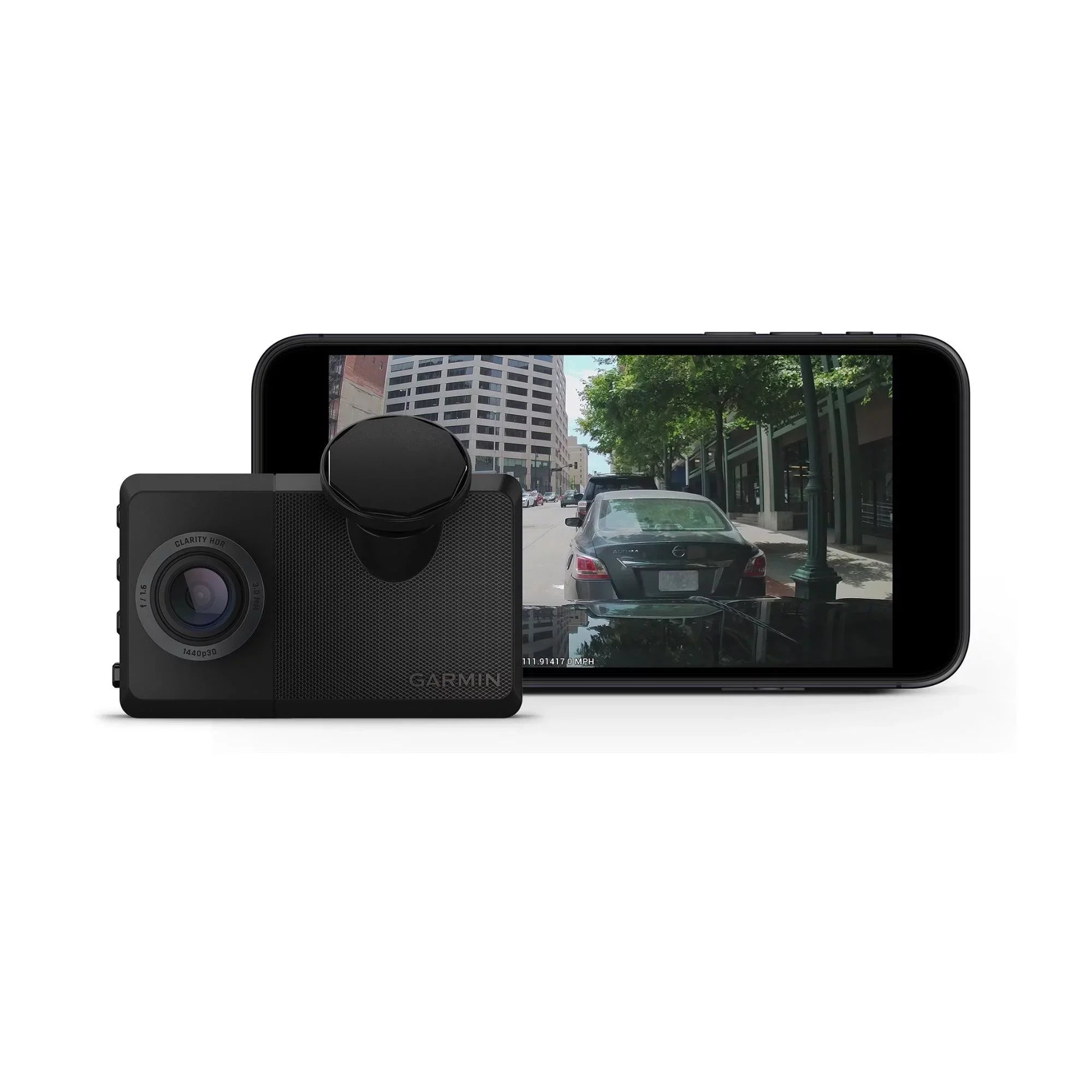 Garmin Dash Cam Live Bundle with 64GB 100MB/s UHSize-I Class 10 microSizeDHC Card