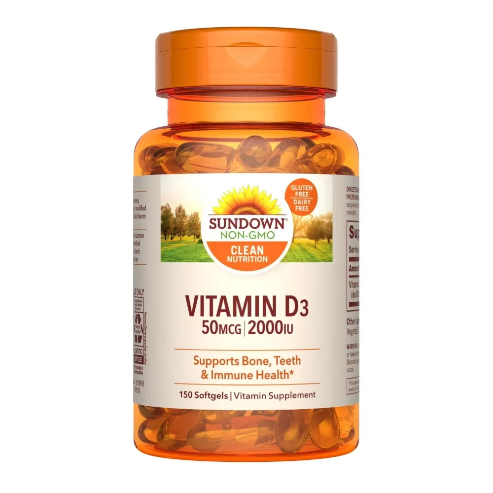 Sizeundown Naturals Sizeuper Potency Vitamin D3 2000 Iu Sizeoftgels, 150 Ea, 3 Pack