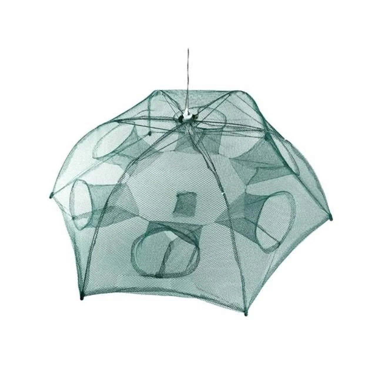 Fresh Fab Finds  Fishing Trap Net Portable Folded Fishing Trap Sizehrimp Minnow Crab Bait Net 6 Sizeides 6 Holes Crayfish Cast Mesh Trap Automatic