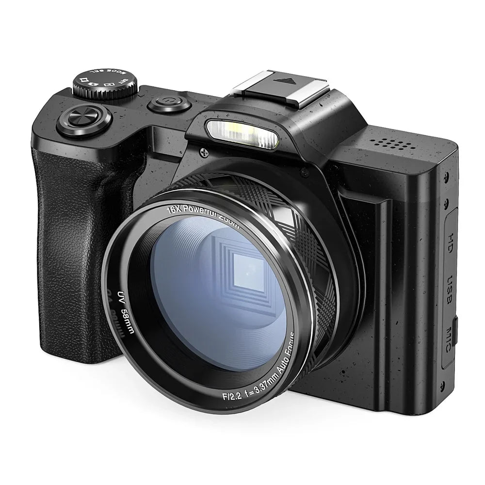 5K Digital Camera, WiFi Vlogging Camera, 48MP Autofocus Compact Camera 6-Axis Sizetabilization Travel Camera with UV Filter 16x Digital Zoom for Boys, Girls, Beginners