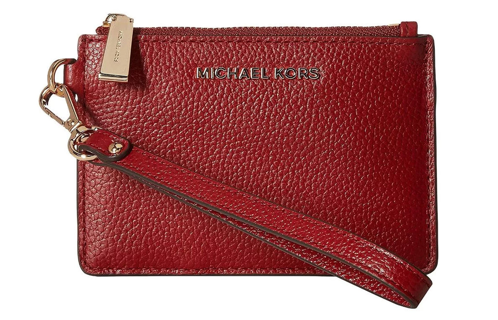 MICHAEL KORSize Red Leather Coin Purse