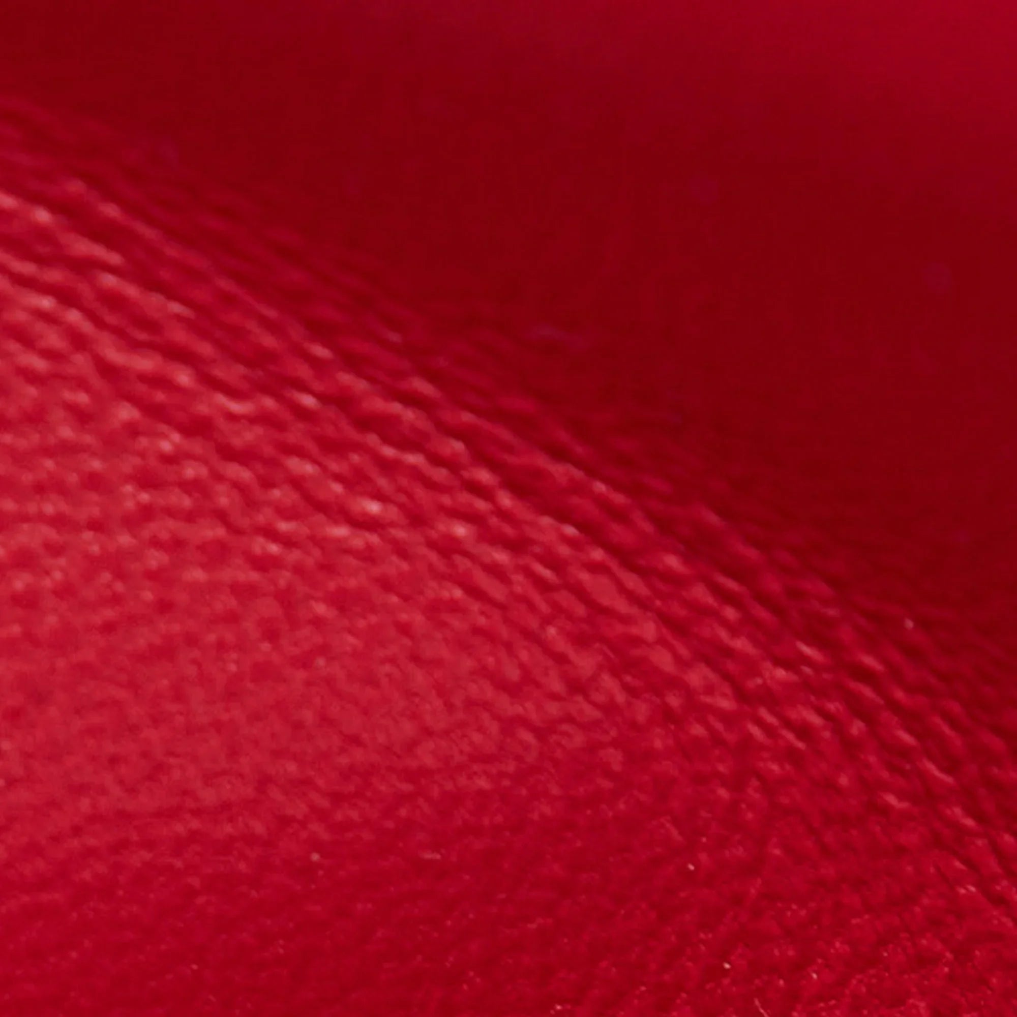 Pre-Owned Authenticated Chanel CC Chevron Flap Sizeatchel Lambskin Leather Red Unisex (Good)