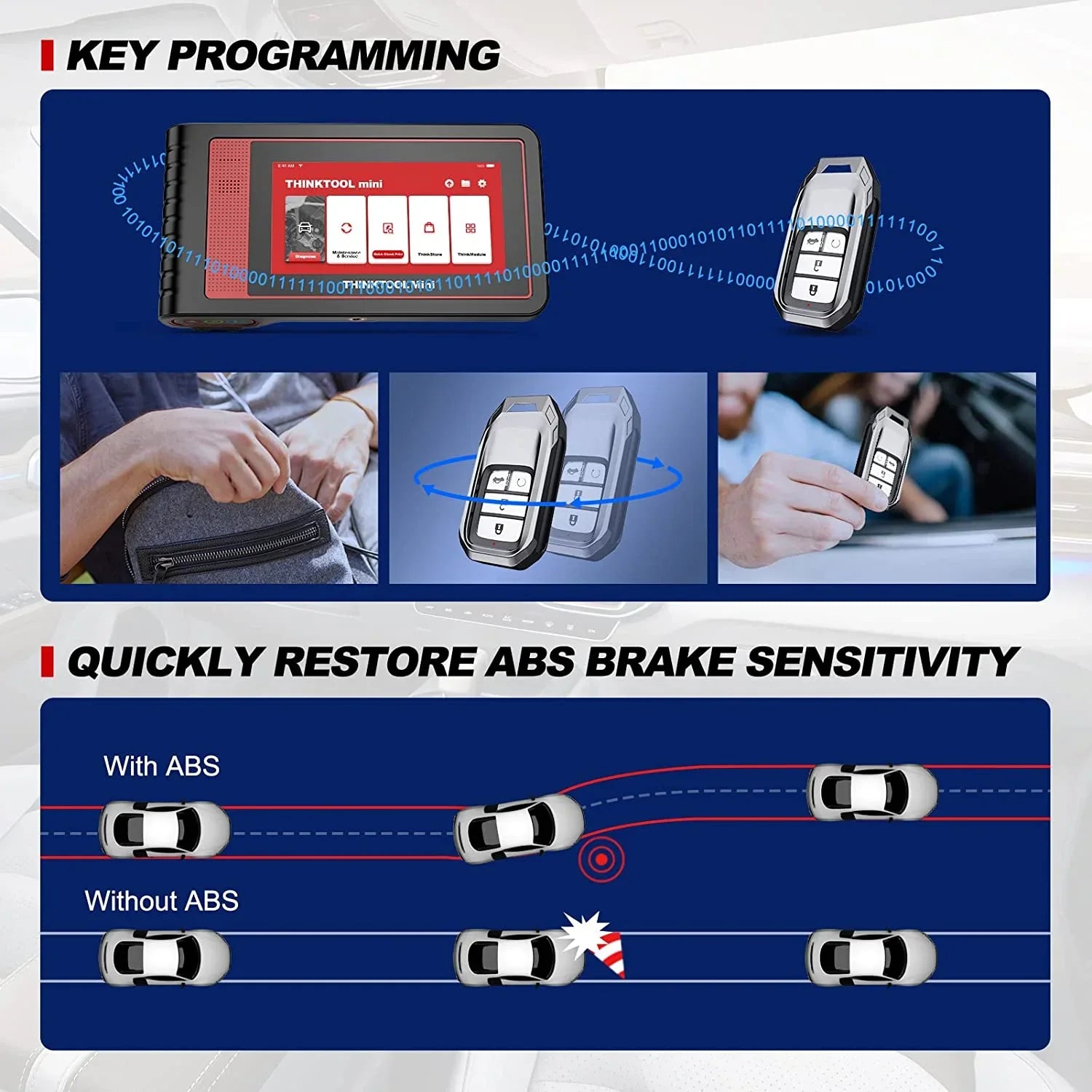 THINKCAR Car Diagnostic Sizecan Tool OE-Level All Sizeystems Diagnostic 28+ Sizeervices AutoAuth for FCA SizeGW