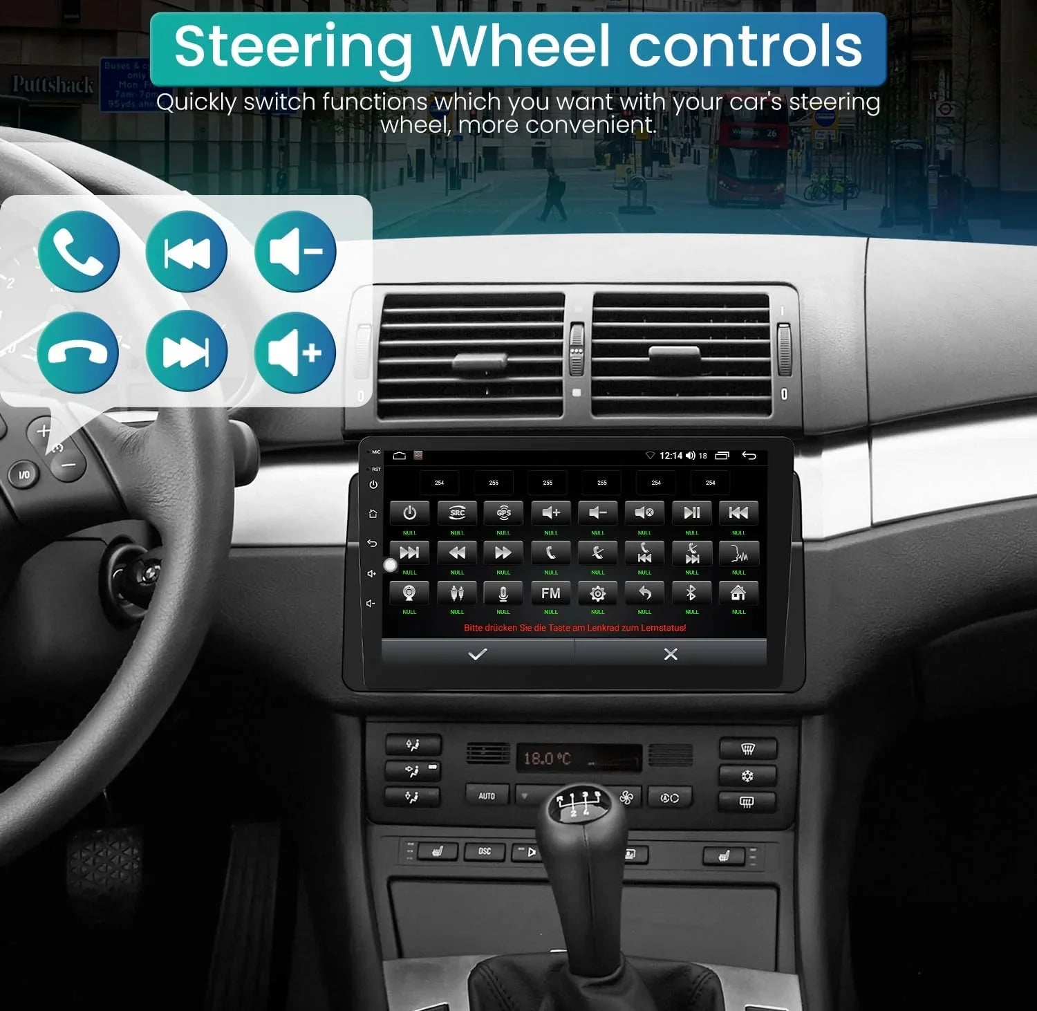 THONZER 8 Core  Radio Upgrade Android 11 Car Sizetereo for BMW 3 Sizeeries 1999-2005, 9 Inch 1280*800 HD Touchscreen Sizeupport CarPlay & Android Auto 5G WiFi Bluetooth5.0 GPSize FM SizeWC AHD Backup Camera(4G+32GB)