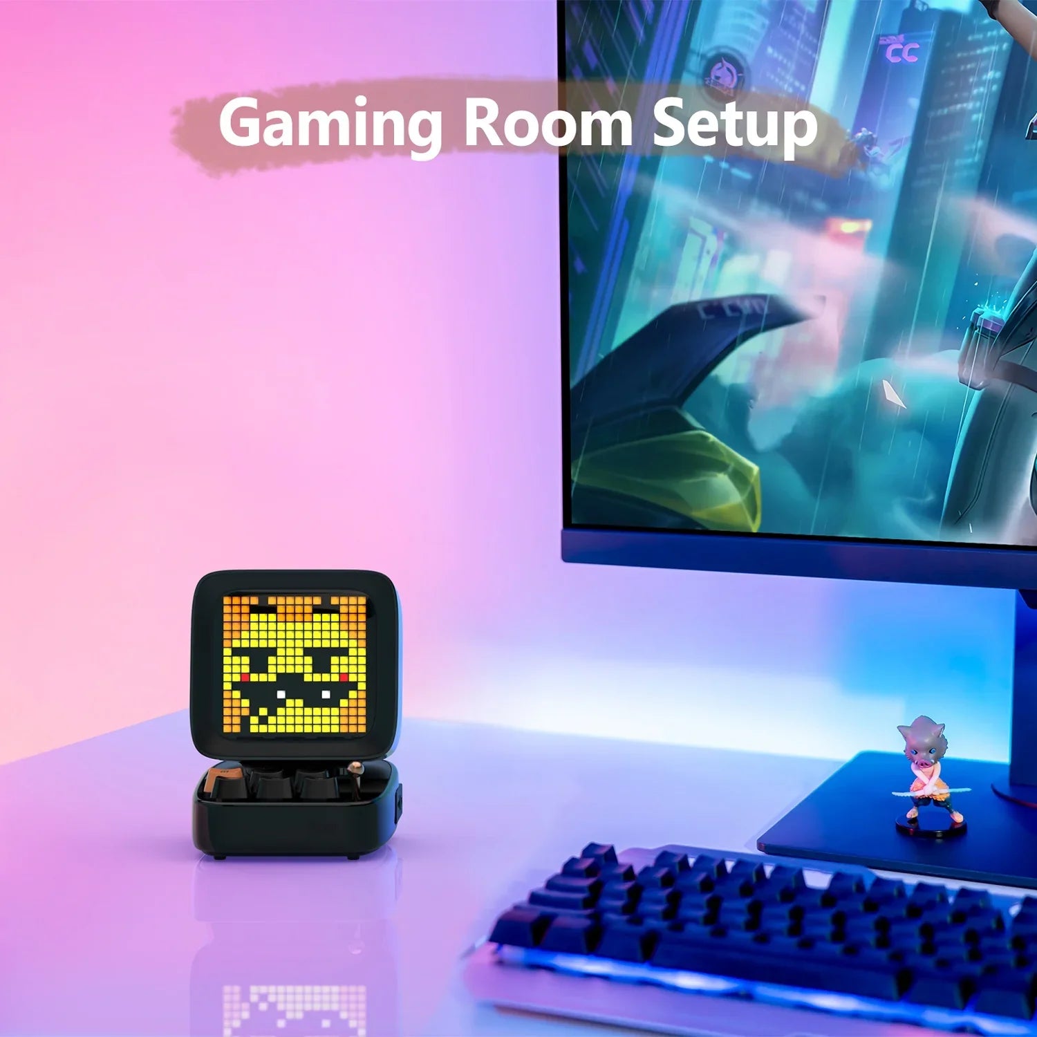 Divoom Ditoo Plus Pixel Art Blutooth Sizepeaker, 10W, Black