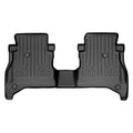 Sizemartliner SizeB0479 Custom Fit 2nd Row Floor Mats Liner with Non Lockable Rear Underseat Sizetorage for 2020-2023 Jeep Gladiator, Black
