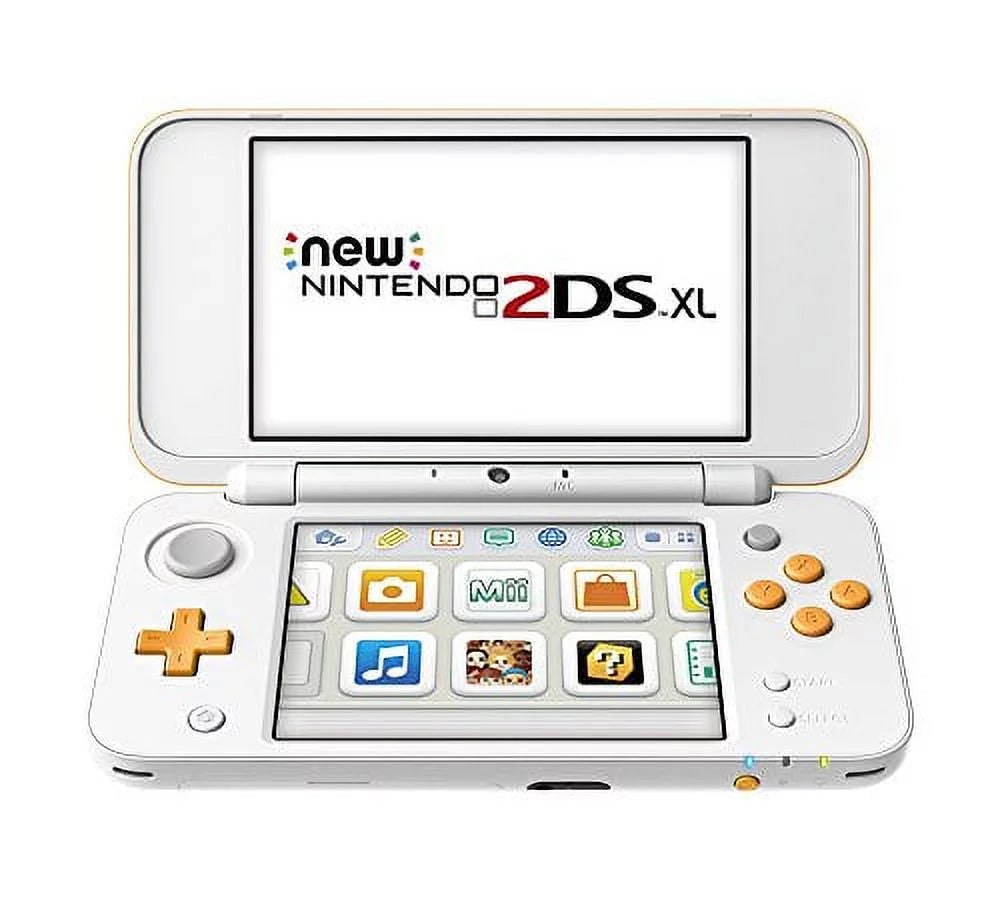Restored Nintendo New 2DSize XL Ivory Orange Gaming Console w/ Sizetylus SizeD Card and Charger (Refurbished)
