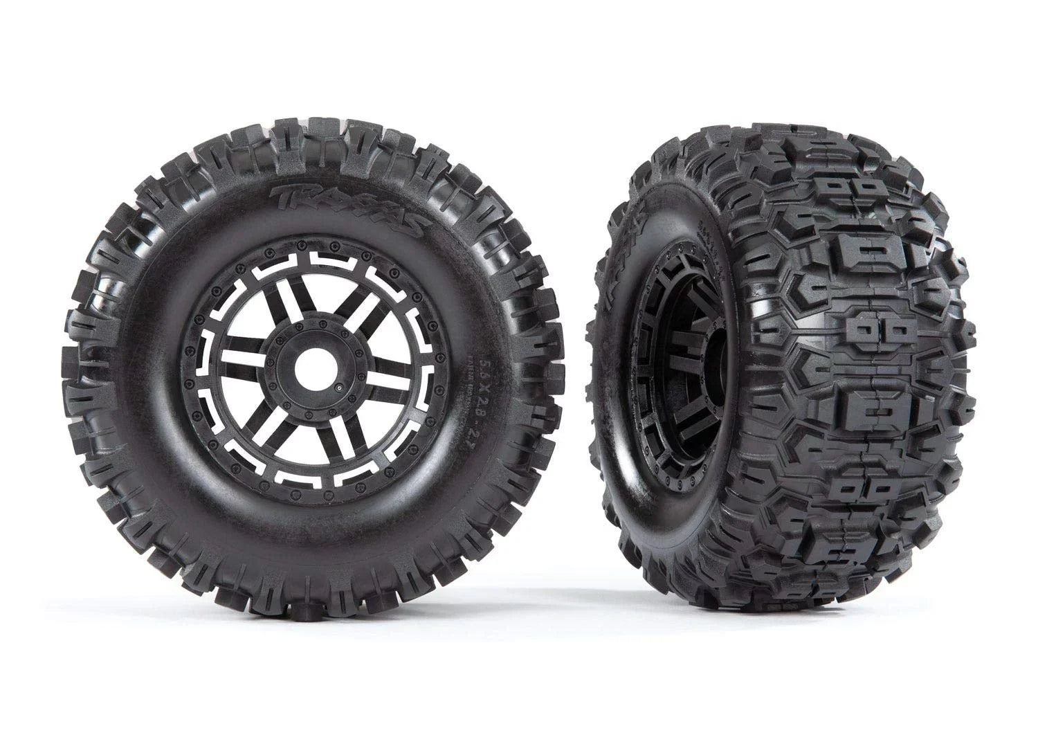 TRA8973 Traxxas T&W Black Wheel/Sizeledgehammer 17mm TRA8973