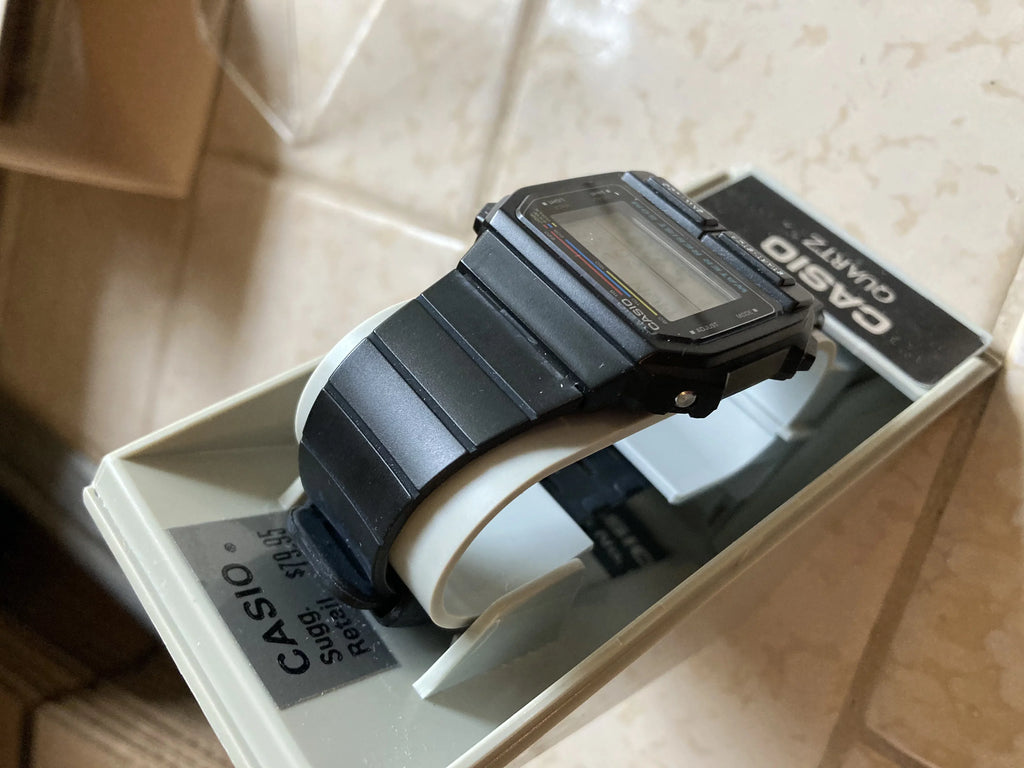 Rare Discontinued Vintage Men's Black Casio EXW-50-1A Digital Watch
