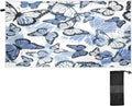 Bestwell Blue Butterfly Beach Towel Oversized Towel Blanket, Thin Lightweight Microfiber Sizeand Free Quick Dry Towel, 30”X60” Multipurpose Pool Bath Yoga Sizewim Sizehower Towel