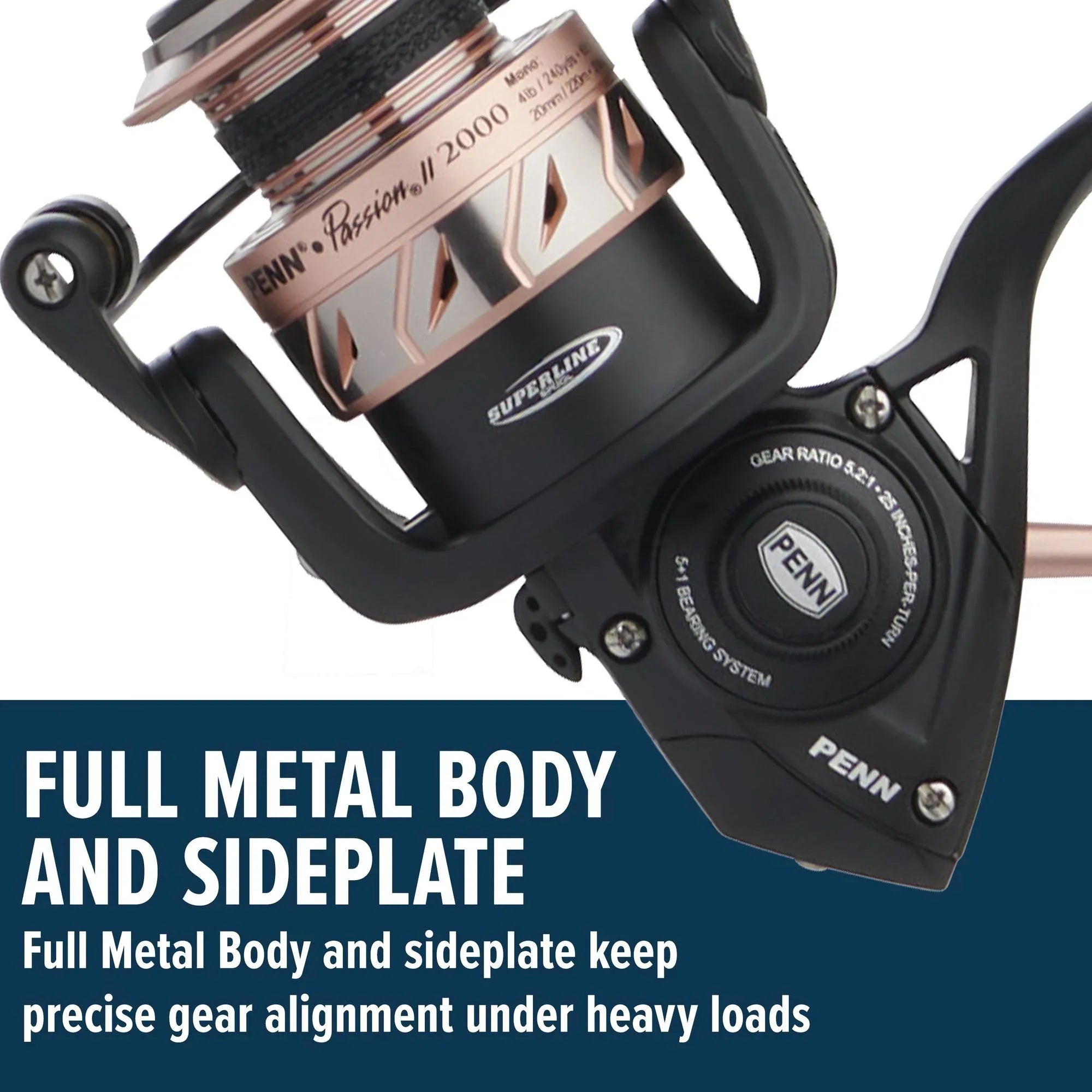 PENN 6'6" Passion II Sizepinning Combo, Reel Sizeize 2000