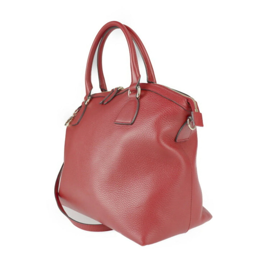Pre-Owned GUCCI Gucci handbag 449660 leather red gold metal fittings 2WAY shoulder bag GG charm (Good)