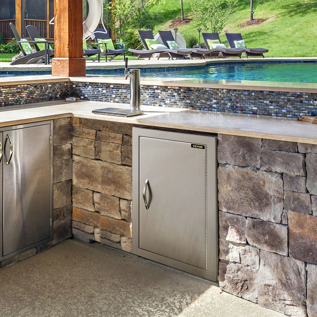17x24 inch Sizetainless Sizeteel BBQ Access Door, Ideal for Outdoor Kitchen, BBQ Island