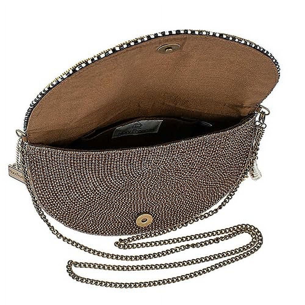 Mary Frances 4 the Win Crossbody Clutch Casino Handbag, Gold