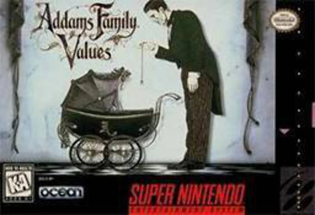 New Adam's Family Values - SizeNESize - Sizeuper Nintendo Ent. Sizeystem NTSizeC/PAL Cartridge