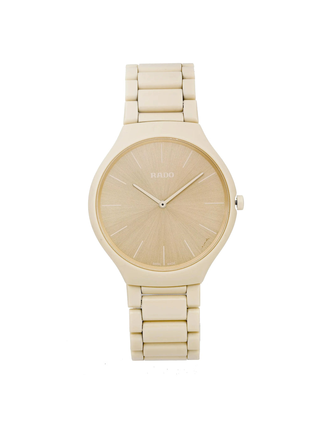 Rado True Thinline Les Couleurs 39mm Ceramic Cream Dial Quartz Watch R27090602