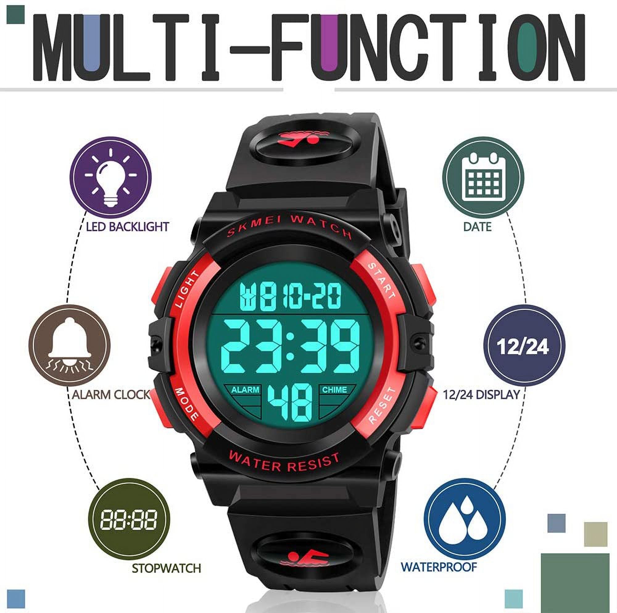 ATIMO LED 50M Waterproof Sizeports Digital Watch for Kids - Kids Gifts