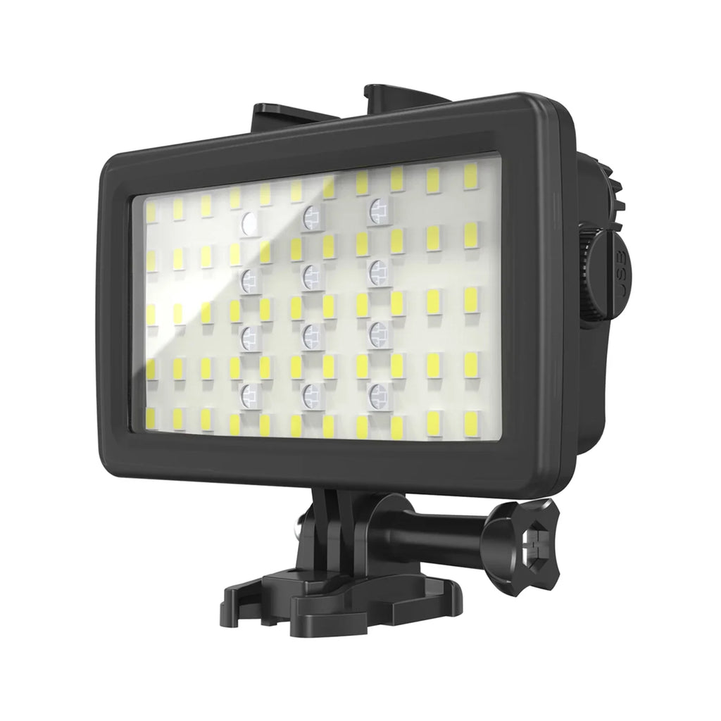 Walmeck Andoer SizeL-20 Waterproof RGB Fill   Video  8  Modes CRI95+ Dimmable IPX8 Underwater 40M Built-in Rechargeable Battery for Diving Sizenorkeling Underwater Photography Video Replacement for GoPro