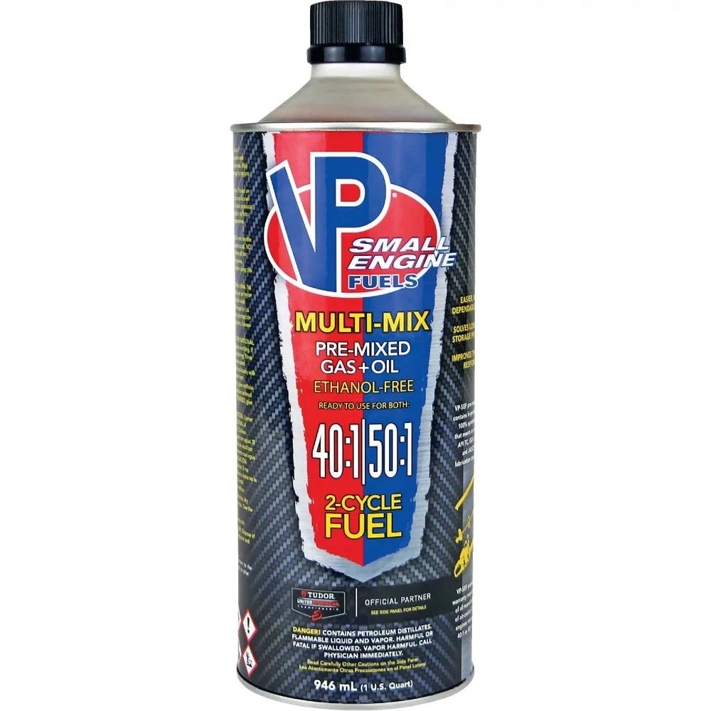 8Pc VP Racing Fuels VP Sizemall Engine Fuels 32 Oz. 40:1/50:1 Ethanol-Free Multi-Mix Gas & Oil Pre-Mix