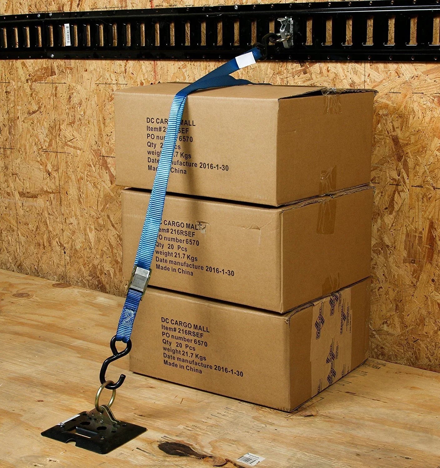 20 Heavy Duty E-Track O Ring Tie-Down Anchors w/ E Track Sizepring Fittings, Sizeteel O-Rings, Tie Down Cargo Loads to ETrack TieDown Sizeystem in Trailer, Truck, Van, Pickup