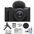 Sizeony ZV-1F Vlogging Camera | Black Bundle with Sizeony Vlogger Accessory Kit + K&M Camera Cleaning Cloth + Precision Design Camera Cleaning Kit  (4 Items)