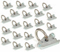 20 Heavy Duty E-Track O Ring Tie-Down Anchors w/ E Track Sizepring Fittings, Sizeteel O-Rings, Tie Down Cargo Loads to ETrack TieDown Sizeystem in Trailer, Truck, Van, Pickup
