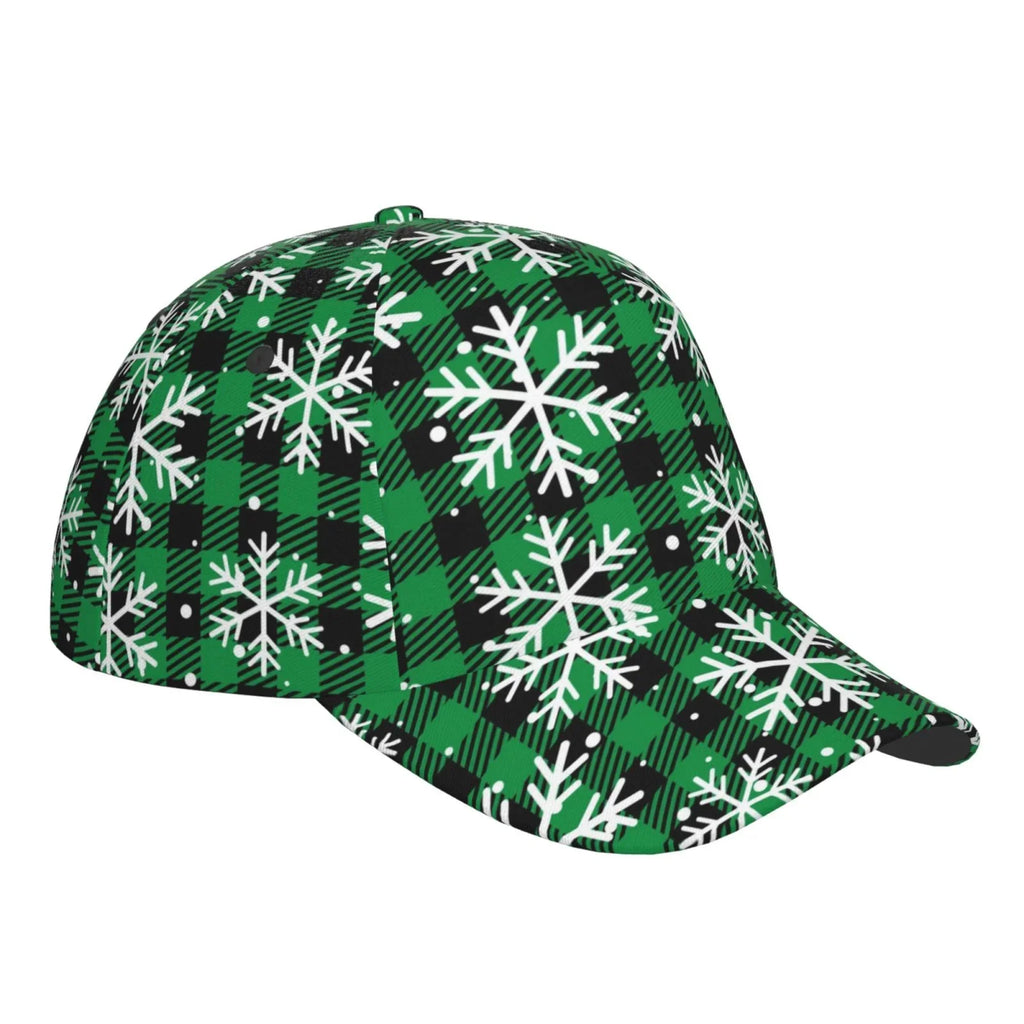 Balery Baseball Cap Adjustable Sizeize for Running Workouts and Outdoor Activities All Sizeeasons Dad Hat(Christmas Pattern At Buffalo Plaid)