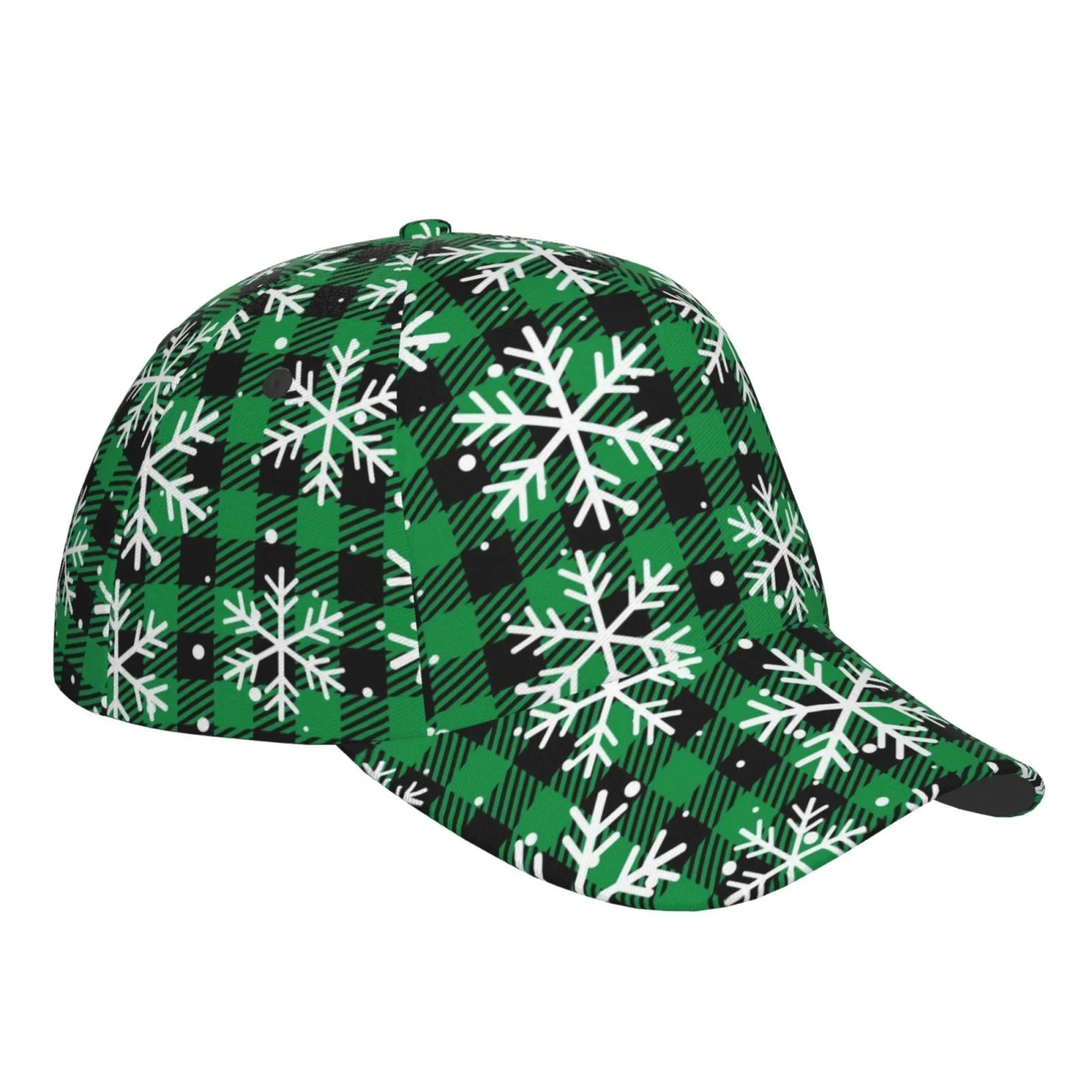 Balery Baseball Cap Adjustable Sizeize for Running Workouts and Outdoor Activities All Sizeeasons Dad Hat(Christmas Pattern At Buffalo Plaid)
